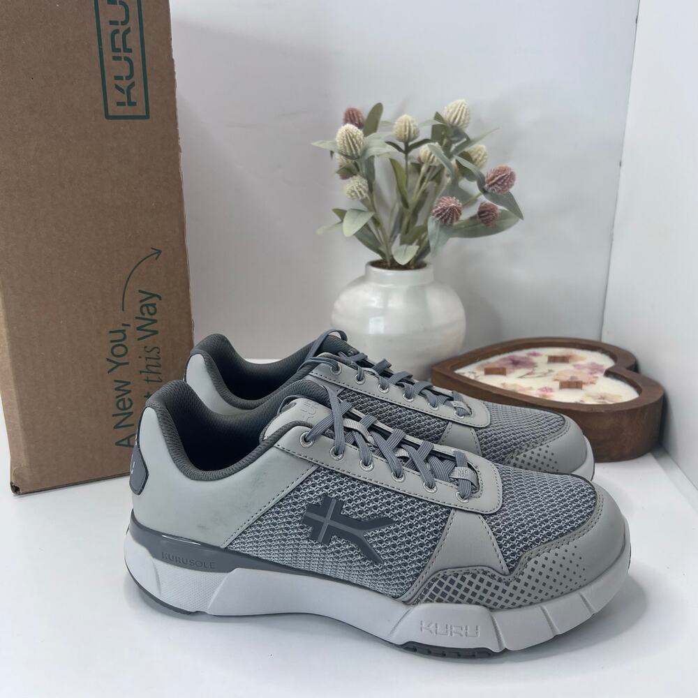 Kuru Quantum 2.0 Walking Comfort Sneaker Storm Gray Men 10 Wide NWB